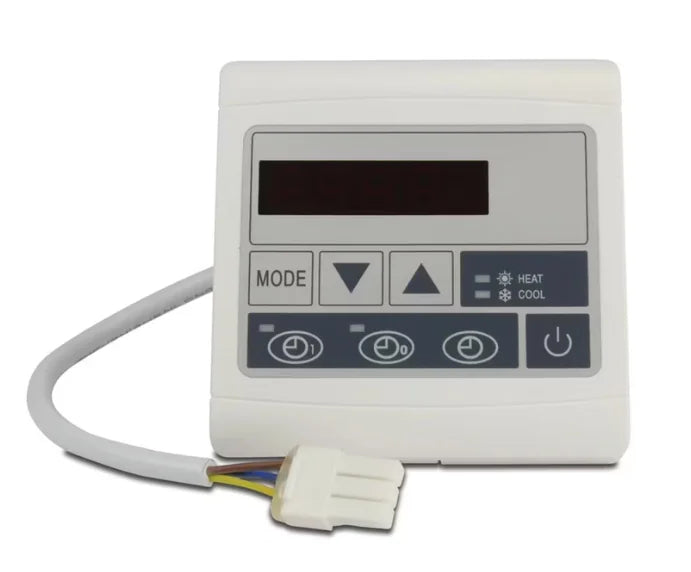 Display for PÅ/AV-bassengvarmepumpe